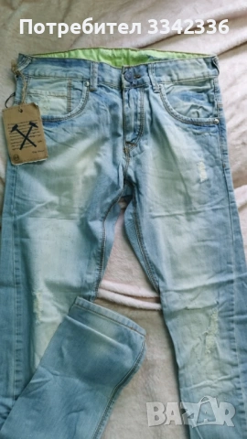 Мъжки дънки - Размер 44 - Чисто нови светли дълги дънки
