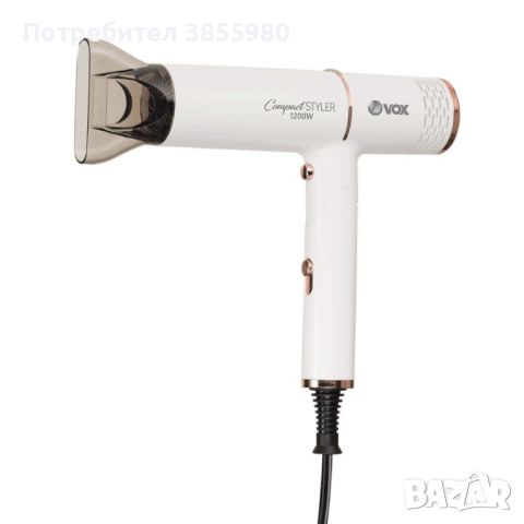 Сешоар HAIR DRYER - 1200W,сгъваема дръжка,цвят - бял, снимка 1 - Сешоари - 46749534