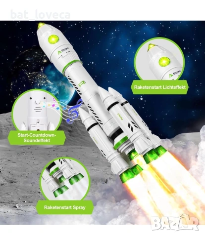 Играчка за космическа совалка, ракета, космически кораб, STEM ракетни играчки 5 в 1 подарък , снимка 2 - Влакчета, самолети, хеликоптери - 53687812