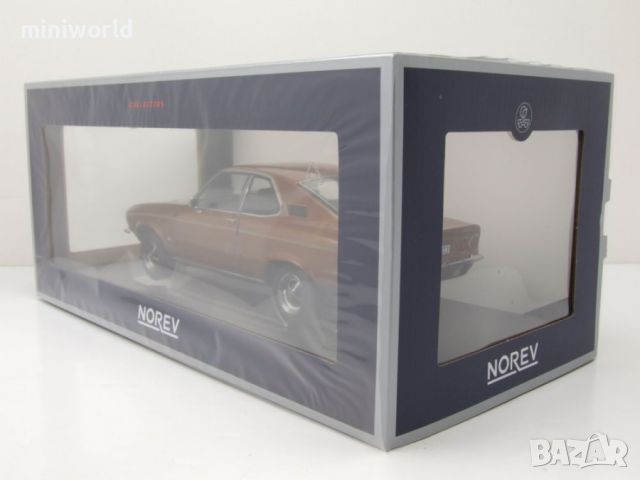 Opel Manta A 1970 - мащаб 1:18 на Norev моделът е нов в кутия, снимка 11 - Колекции - 45508651