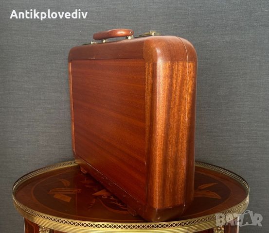 Поръчков дървен бизнес куфар - Уникален, снимка 1 - Куфари - 45352627