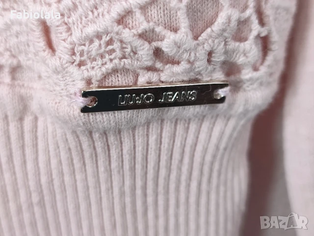 Розов памучен пуловер Liu.Jo L, снимка 6 - Бански костюми - 50782935