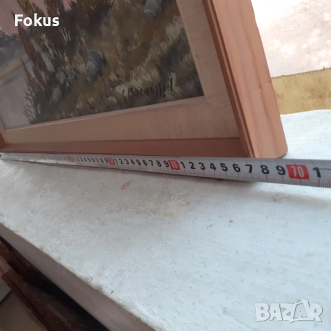 Страхотна майсторска картина масло на платно подпис рамка, снимка 6 - Антикварни и старинни предмети - 53413653
