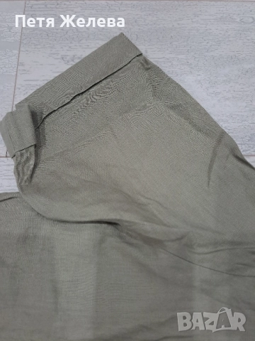 Дамаска ленена риза със седефени копчета CHRISTIAN BERG , снимка 8 - Ризи - 51691103