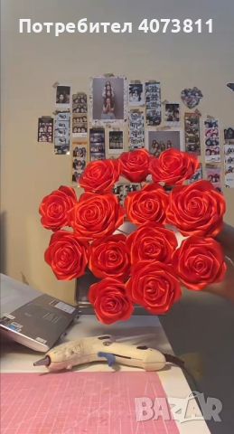 Букети от вечни рози (сатенени рози)., снимка 3 - Романтични подаръци - 45953863