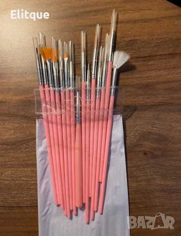 Комплект от 15 броя четки за маникюр и педикюр ZJY53, снимка 2 - Продукти за маникюр - 53396758