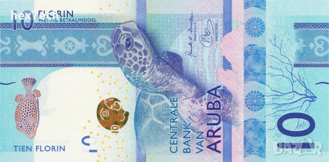 ❤️ ⭐ Аруба 2019 10 флорина UNC нова ⭐ ❤️, снимка 2 - Нумизматика и бонистика - 54113403