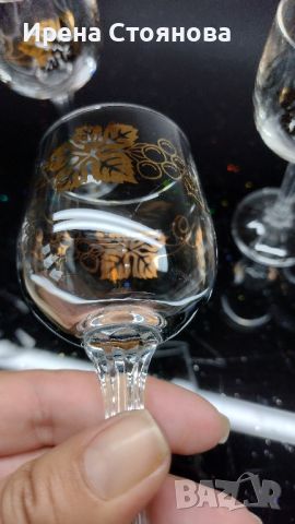 Комплект 6 чаши за ракия, кристалин Bohemia, снимка 2 - Чаши - 45700433