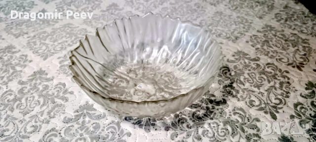 Луксозна кристална фруктиера „Iceberg” – Бруталистки дизайн (НОВА)