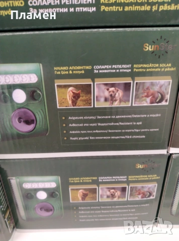 Соларен градински високочестотен уред против животни гризачи и птици – 36 см, снимка 12 - Други - 53713235