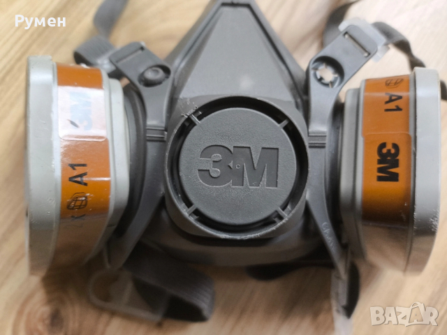 3M™ полулицева маска с размер L за сменяеми филтри , два филтъра на нея и два резервни 3M 6051 , снимка 3 - Други инструменти - 51384550