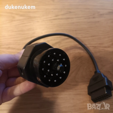 OBD2 диагностичен адаптер, 16 Pin към BMW 20 Pin, снимка 7 - Аксесоари и консумативи - 53172620