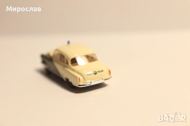 BREKINA 1/87 H0 ВАРТБУРГ POLICE ПОЛИЦИЯ КОЛИЧКА МОДЕЛ, снимка 7 - Колекции - 52722326