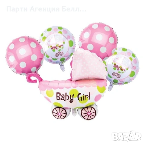 Балони комплект за посрещане на бебе, снимка 17 - Други услуги - 53562311
