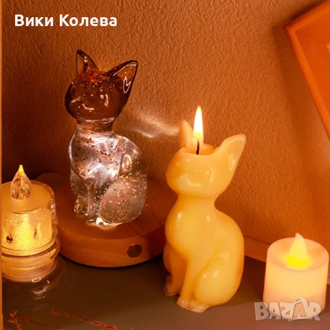 3D Силиконов Молд "Симпатична Котка, снимка 2 - Форми - 52701755