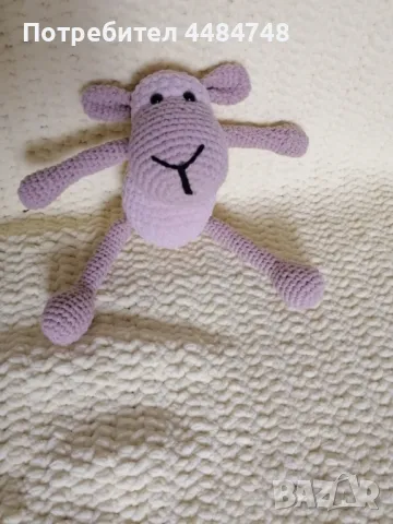Плетена играчка овца, снимка 3 - Плюшени играчки - 50436501