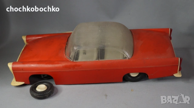 ГАЗ ВОЛГА Стара Руска голяма пластмасова играчка модел кола, снимка 3 - Колекции - 53200957