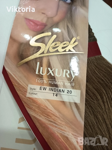 Индийска естествена коса 110гр.50см., снимка 4 - Аксесоари за коса - 52662283