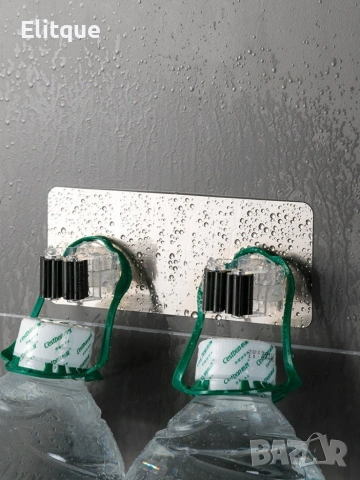 🧹 Стенен държач за четки, мопове и метли – единичен или двоен (залепващ), снимка 10 - Други стоки за дома - 53563881