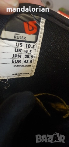 Burton Ruler size 43.5 snowboard , снимка 5 - Зимни спортове - 53483315