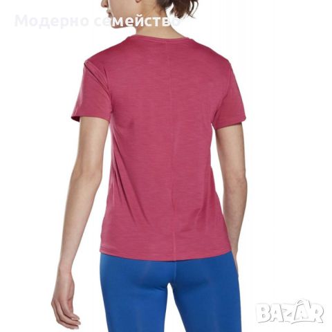 Дамска тениска reebok activchill athletic tee pink, снимка 2 - Тениски - 46739299