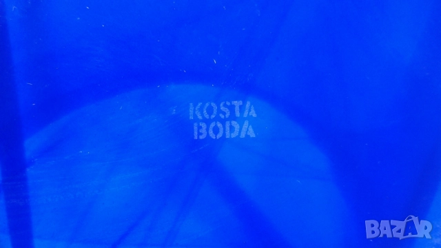 Kosta Boda Contrast Blue Dish 356 mm чиния на Коста Бода, снимка 15 - Декорация за дома - 51836761