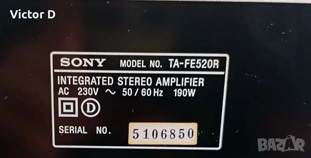 SONY TA-FE 520R - Стерео Усилвател , снимка 12 - Ресийвъри, усилватели, смесителни пултове - 53861480