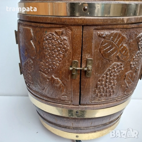 НАЙ ДОБРАТА ОФЕРТА Стар  дървен бар ,маса , сервизна количка 50те / 60те години. , снимка 2 - Антикварни и старинни предмети - 52807482