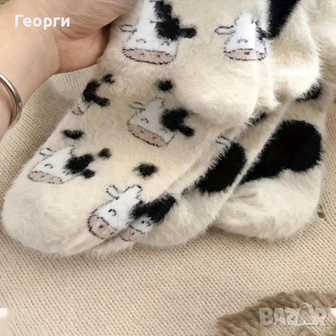 плюшени чорапи, снимка 4 - Дамски чорапи - 52160452