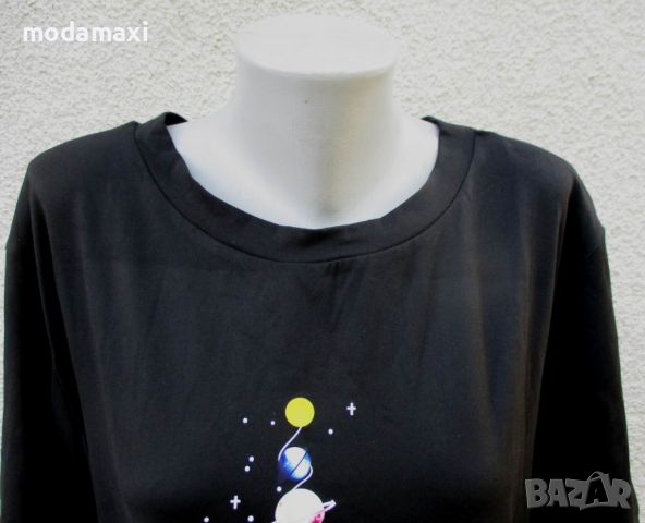 4XL Нова блуза с планети , снимка 2 - Тениски - 45830180