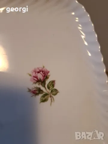 немско порцеланово плато с рози Kaiser porcelain    15/2, снимка 6 - Сервизи - 48966920