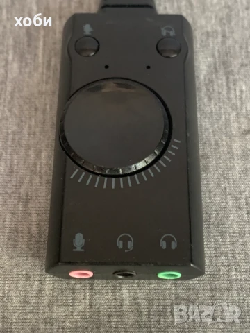 активен аудио адаптер USB към 3.5 мм. жак за слушалки и микрофон, снимка 5 - Други - 50624025