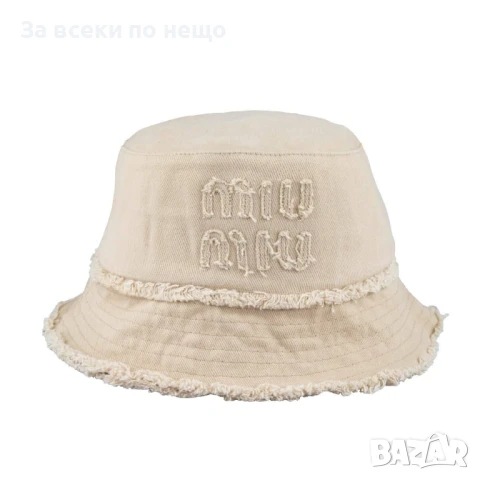 Miu Miu Дамска Лятна Шапка Миу Миу - Налични Различни Цветове Код E690, снимка 14 - Шапки - 51149665