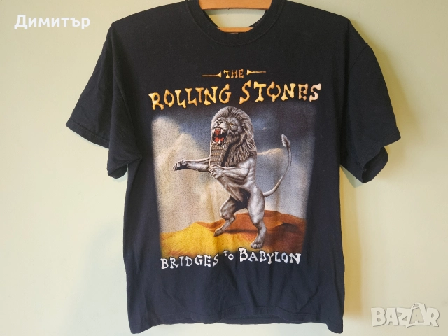The Rolling Stones T-Shirt тениска rock band рок M музика, снимка 3 - Тениски - 52703425