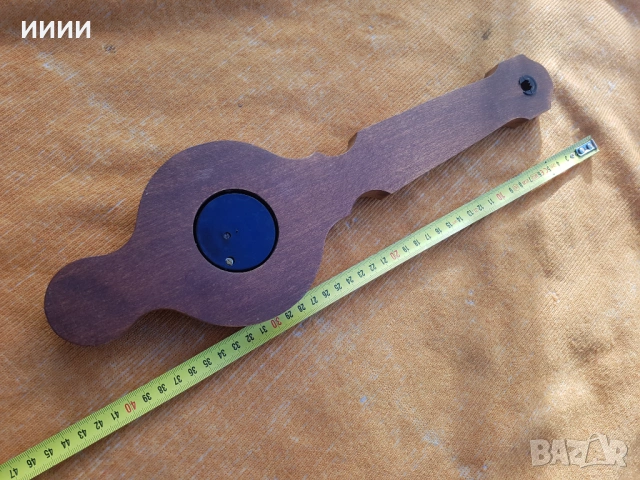 Механичен барометър с термометър , снимка 4 - Антикварни и старинни предмети - 53771674