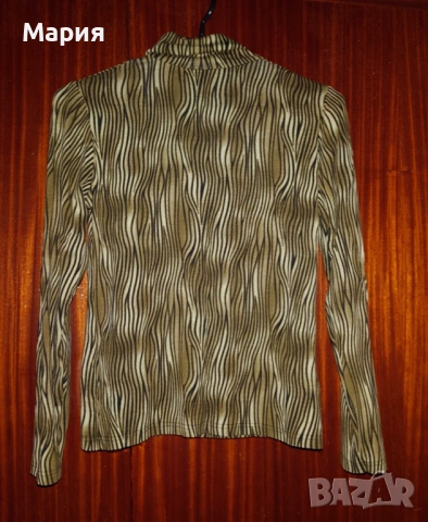 Пролетно поло с принт, снимка 2 - Блузи с дълъг ръкав и пуловери - 43059260