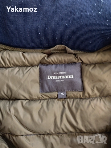 мъжко пухено яке Dressmann , снимка 3 - Якета - 52955989
