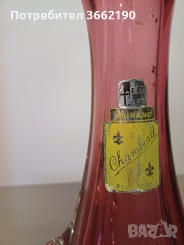 Ваза Мурано, снимка 2 - Вази - 52763402