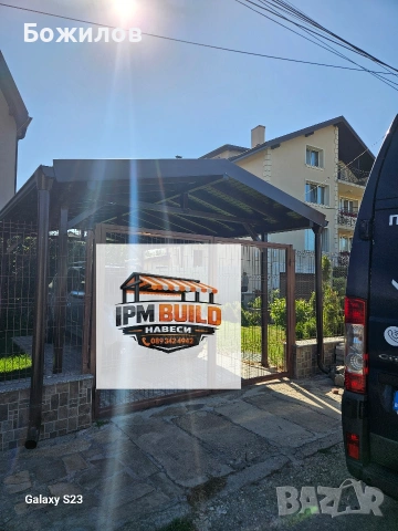 Метални навеси за покриване на тераси, гаражи, входни козирки, термопанели, покривало за коли , снимка 11 - Монтажи - 46826803