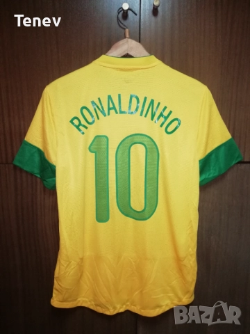 Brazil Ronaldinho 2012 2013 Home Nike Football Роналдиньо Бразилия оригинална тениска фланелка 