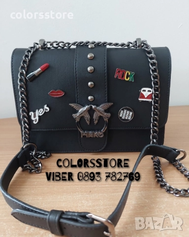 Луксозна черна чанта-VL114T