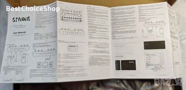 Комплект за подкаст Sinwe Студиен миксер с кондензаторен микрофон, Plug & Play, за компютър и смартф, снимка 8 - Микрофони - 53625078