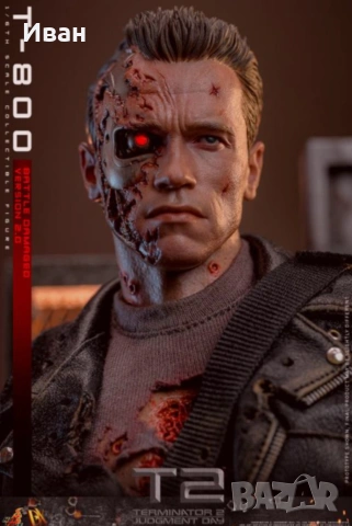 Hot Toys Terminator 2: Judgement Day DX46 T-800 Battle Damaged Version 2.0, снимка 2 - Колекции - 47236526