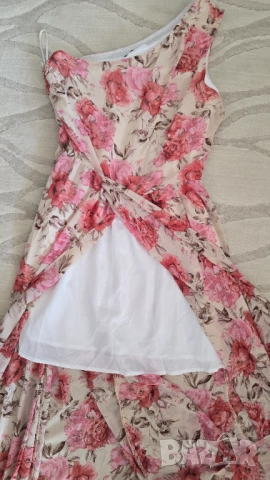 Дамска рокля с едно рамо размер М-Л - НОВА, снимка 8 - Рокли - 53911940