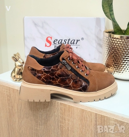 Дамска къса лятна ефирна плажна рокля сандали естествена кожа платформа очила , снимка 11 - Рокли - 51472008