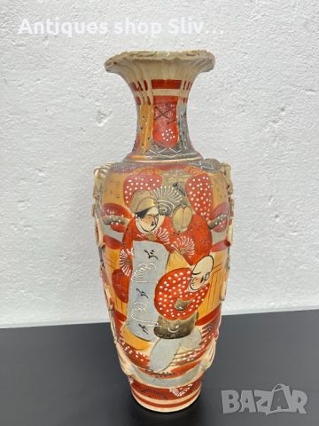 Японска порцеланова ваза. №5413, снимка 8 - Колекции - 45804767