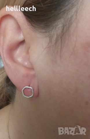 Сребърни обеци, снимка 5 - Обеци - 52669183