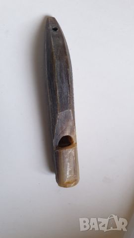 Стара свирка от биволски рог, снимка 2 - Колекции - 45238830