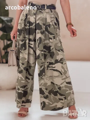 Дамска пола-панталон с колан FLOWES, 4цвята , снимка 3 - Панталони - 49611628