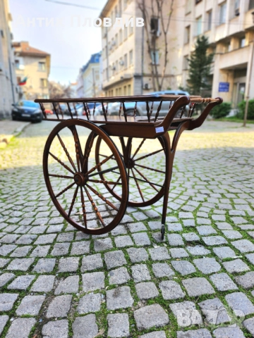 Италианска количка за сервиране с колела, снимка 12 - Маси - 52872983